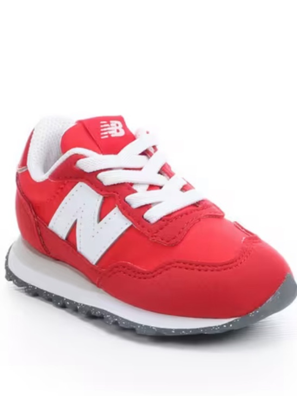 New Balance Toddler 237 Bungee Red and White Sneakers 5c